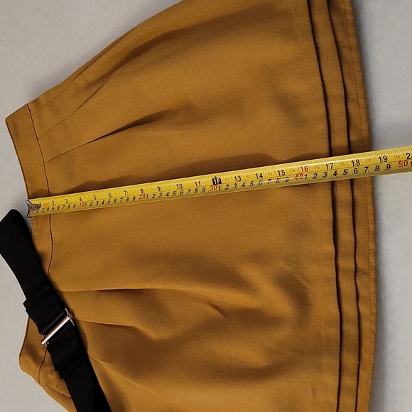 Pour la Frime (Japan brand) mini skirt, size S, mustard - Picture 7 of 7